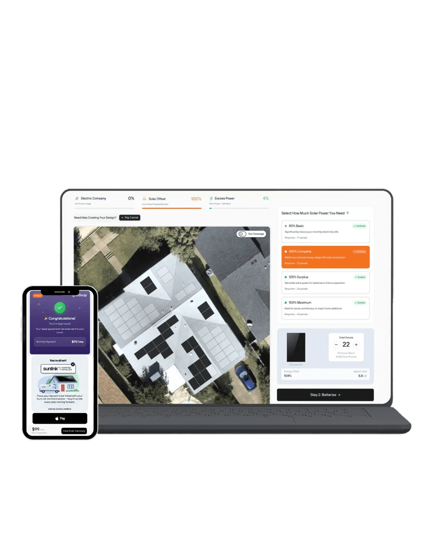 SunLink solar design and quote platform