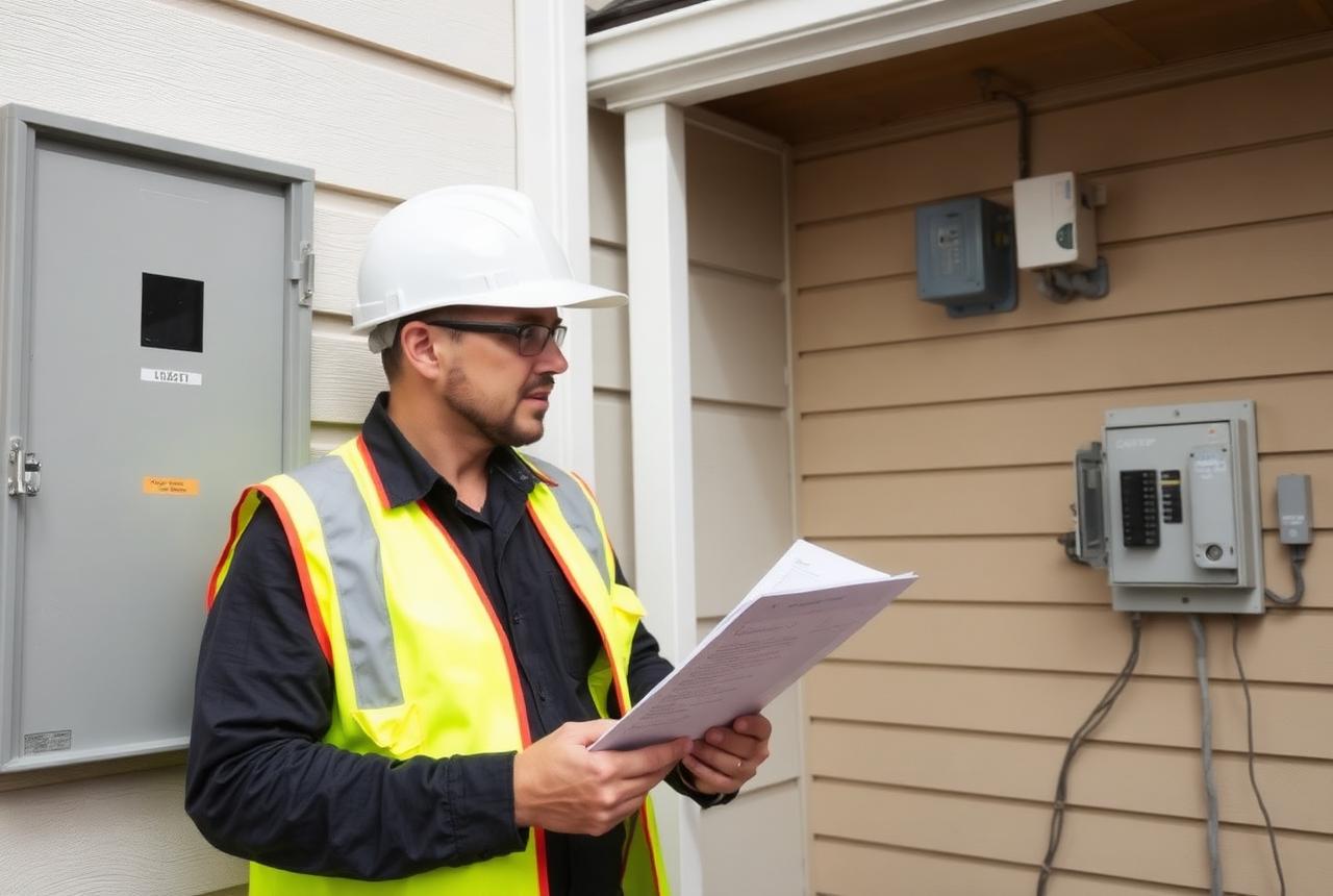Final electrical inspection of a solar system