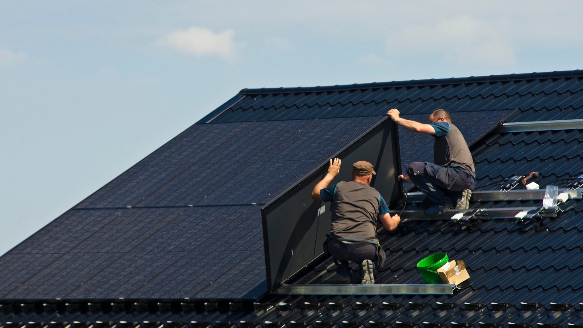 Professional solar panel installation